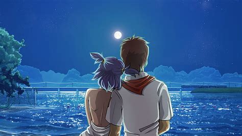 Anime Couple Summer Wallpaper