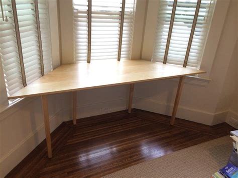 Check spelling or type a new query. Blake's Hard Maple Trapezoidtable For Bay Window | Window ...