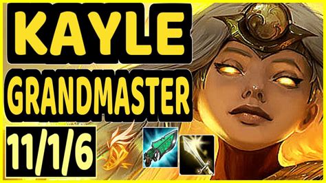 Tally Kayle 1116 Kda Top Gameplay Oc Ranked Grandmaster Youtube