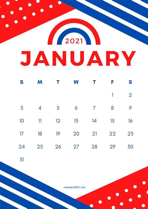 cute january  calendar designs