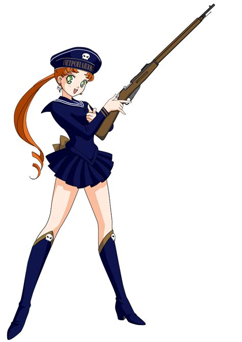 Anime Cartoon Girl With Gun Clip Art Image Clipsafari