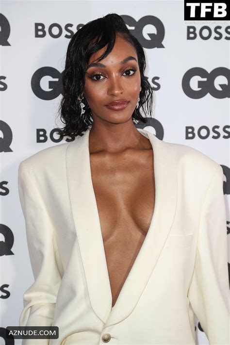Jourdan Dunn Sexy Seen Showcasing Her Hot Cleavage At The Gq Awards In London Aznude