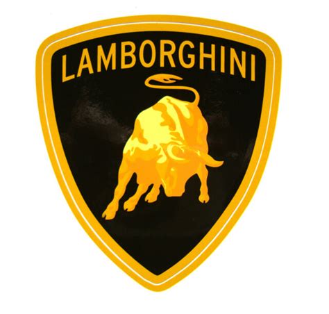 Genuine Lamborghini Vinyl Shield Sticker Decal Set Of Two Ebay