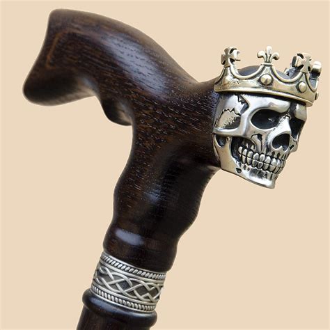Cool Skull King Walking Cane Fashionable Walking Stick For Men Etsy