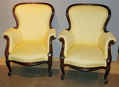 Maybe you would like to learn more about one of these? Pair of Louis XV Style Yellow Stripe Upholstered Walnut ...