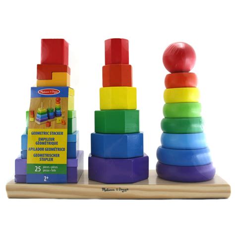 Melissa And Doug Geometric Stacker Ebay