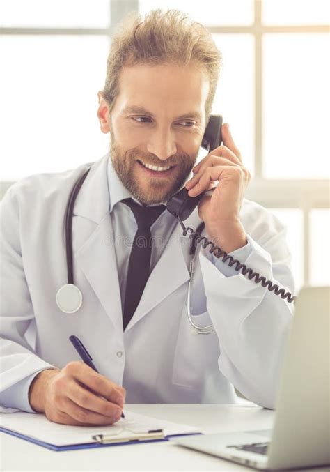Handsome Medical Doctor Stock Photo Image Of Patient 78526582