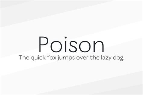 Poison Font Download Free