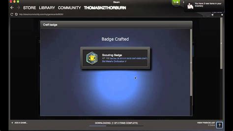 My First Steam Badge Craft Youtube