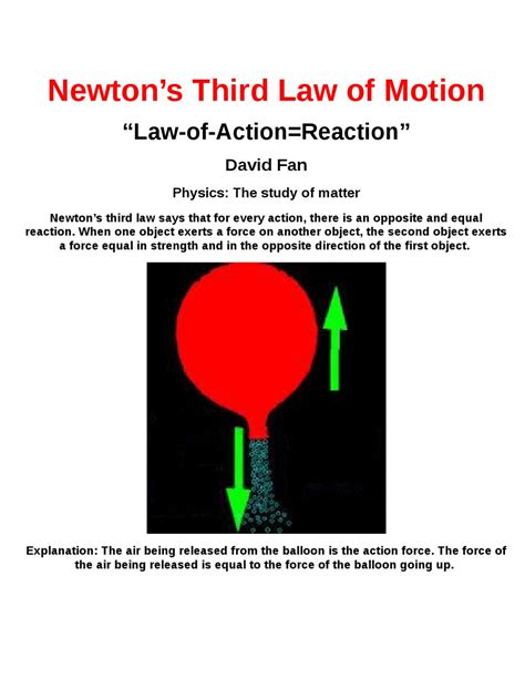 Forces always occur in pairs, and one body cannot exert a force on another without. Newton's Third Law poster by D F - Issuu