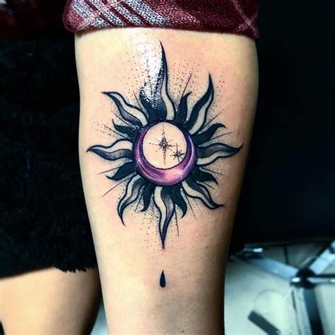 Meaningful And Beautiful Sun And Moon Tattoos Moon Tattoo And Tatting