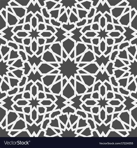 Islamic Pattern Seamless Arabic Geometric Vector Image