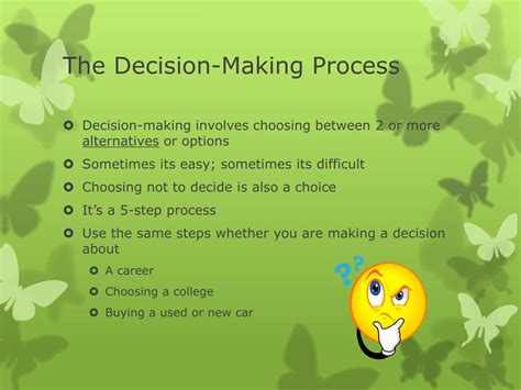 Ppt Career Decision Making Powerpoint Presentation Free Download