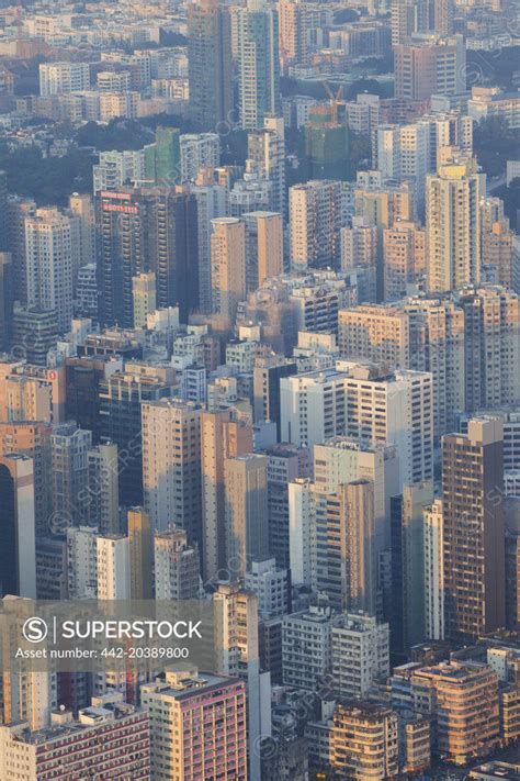 China Hong Kong Kowloon Kowloon Skyline SuperStock