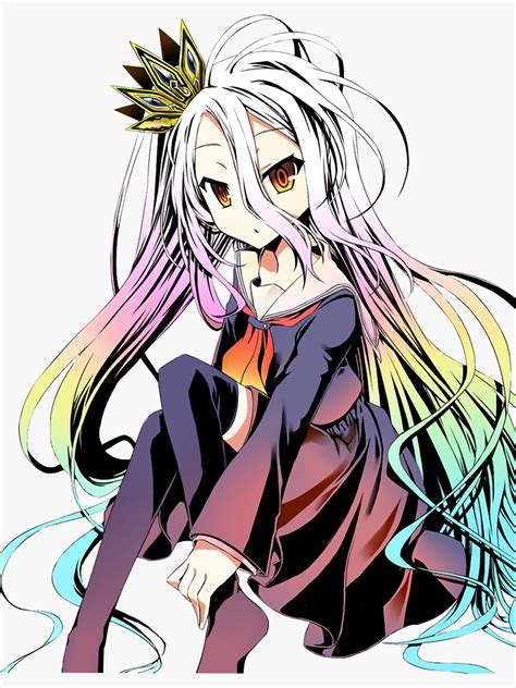 Shiro Cute No Game No Life Sticker For Sale By Beadymemes Redbubble
