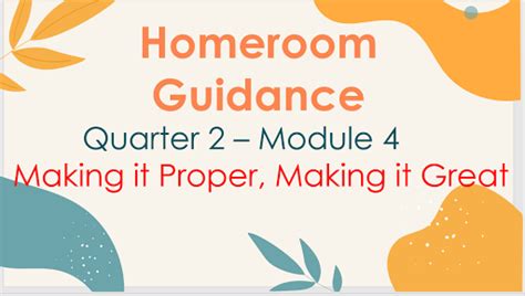 Homeroom Guidance Module 11 Quarter 3 For Grade 4 Youtube