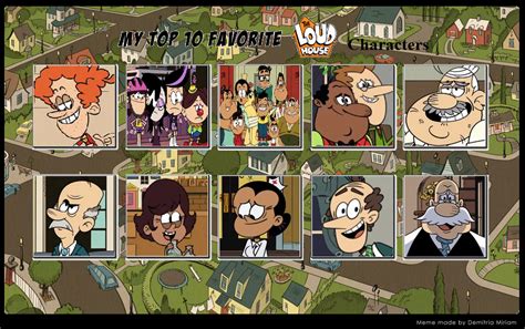 Top 10 Favorite Loud House Characters Imo By Mranimatedtoon On Deviantart