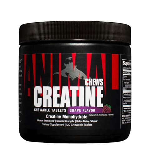 Universal Animal Creatine Chews Grape 120 Chewable Tablets By