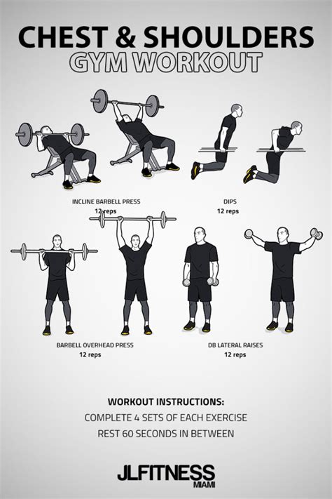 Chest And Shoulders Gym Workout Jlfitnessmiami