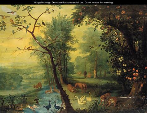 Adam And Eve In The Garden Of Eden Jan The Elder Brueghel