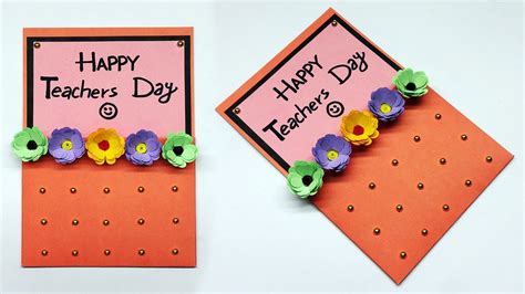 Diy Teacher S Day Card Happy Teachers Day Handmade Teachers Day Card Making Ideas 138
