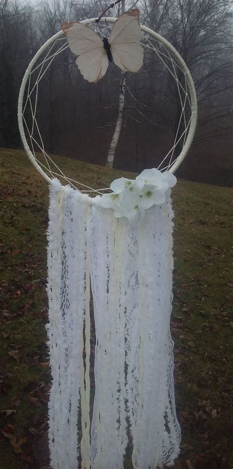 Romantic White Garden Dream Catcher Designs By Me Elizabeth Sue