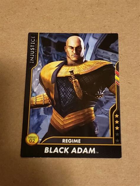 Injustice Gods Among Us Arcade Black Adam Card 35 110 Regime Dc