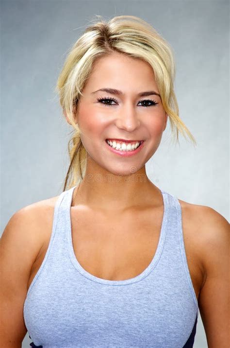 Fit Athletic Blond Woman Stock Image Image Of Being 19333579