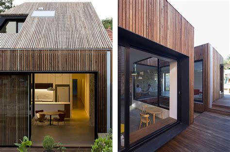 Timber Clad Cut Away Roof House In Sydney Puts A Modern Spin On