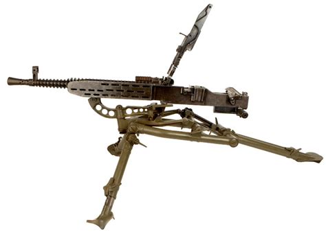 Deactivated Rare Wwii Nazi Zb37 Mg37t Heavy Machine Gun With Lafette
