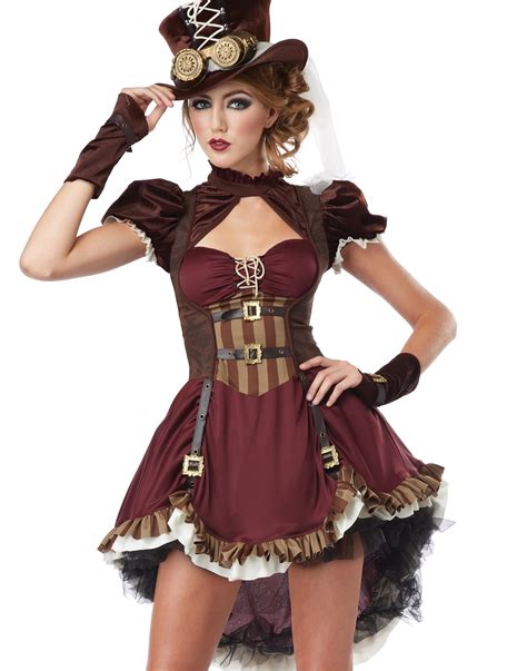 Steampunk Girl Victorian Sci Fi Adult Womens Cosplay Costume Ebay