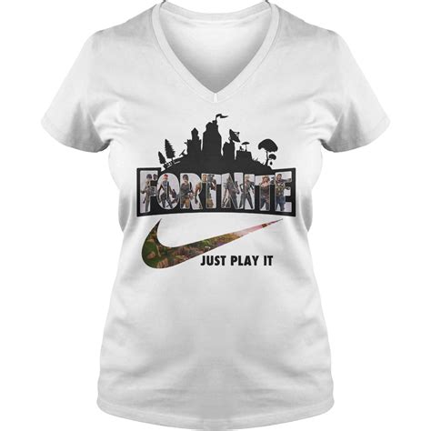 Fortnite Battle Royale Mashup Nike Logo Just Play It Shirt Limited