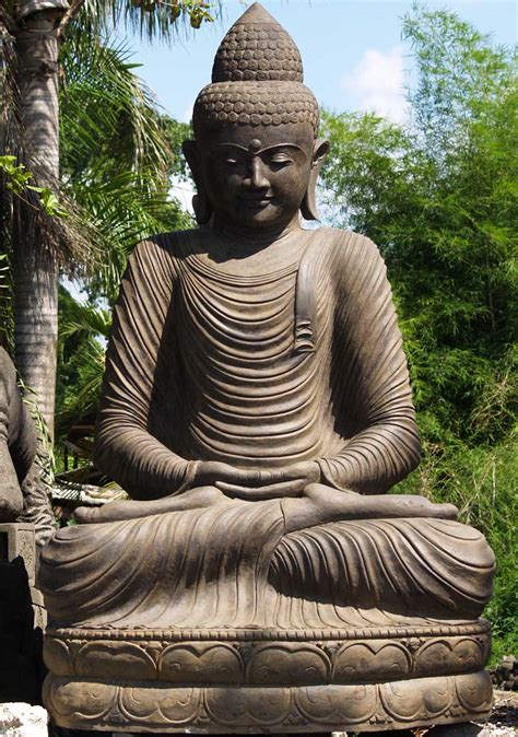 Custom Stone Enormous Meditating Garden Buddha Statue In Full Lotus