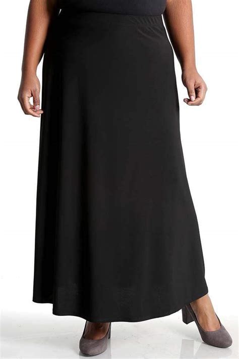 Promotional New Design Olivia Skye Vikki Vi Jersey Black Maxi Skirt Jersey Collection