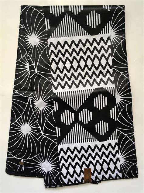 African Print Fabric Ankara Black And White Eclectic Etsy African