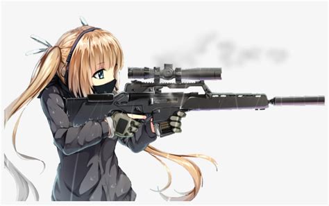 Cool Anime Girl Gun