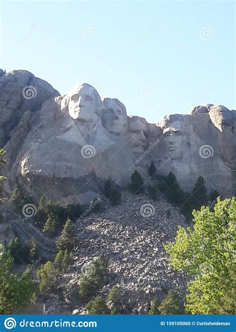 Mount Rushmore National Monument South Dakota Black Hills Stock Photo