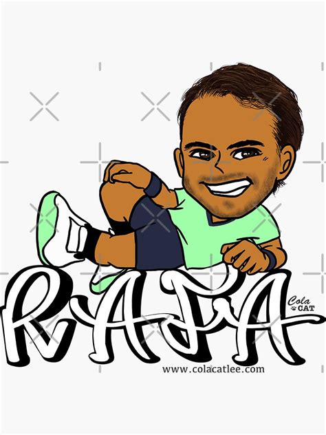 Rafael Nadal Sticker For Sale By Colacatlee Redbubble