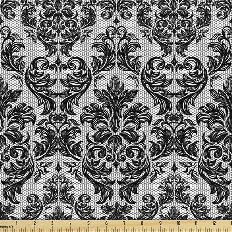 Baroque Sofa Upholstery Fabric By The Yard Vintage Lace Style Pattern