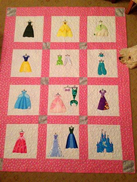 Disney Princess Inspired Applique Quilt Pattern Instant Etsy In 2021