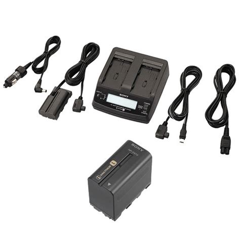 sony ac adapter twin charger and np f970 info lithium battery