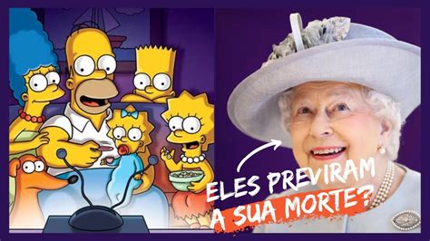 os simpsons previram a morte da rainha elizabeth ii youtube