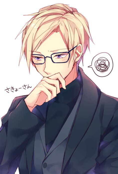 Twitter Anime Guys With Glasses Blonde Anime Boy Anime Glasses Boy