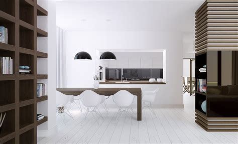 Create an unusual ceiling, hang an elegant pendant, cover your chairs in suede or gain stencil furniture. 40 Minimalist Dining Rooms to Leave You Hungry for Style