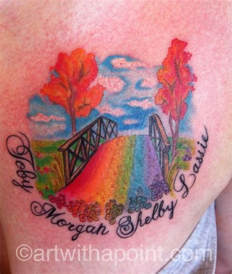 Pin By Eleanor Rigby On Tattoos Dog Memorial Tattoos Bridge Tattoo