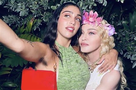 madonna and daughter lourdes leon pose for rare photo