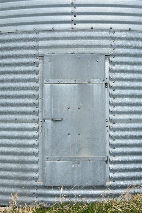 Industrial Steel Door Stock Photo Image Of Storage 118910598
