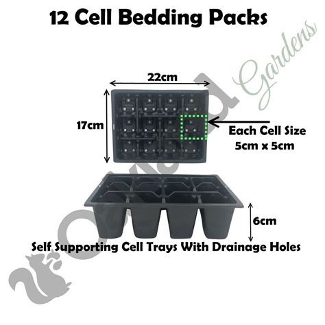 Multi Cell Tray Bedding Pack Plug Plant Half Size Seed Trays Inserts