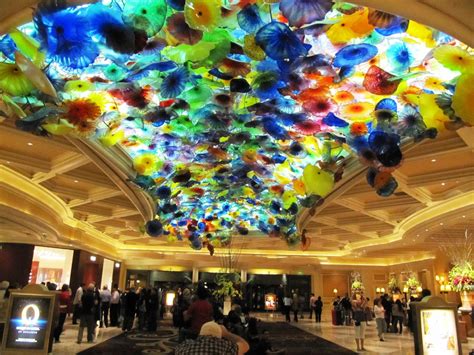 The Hotel Lobby At The Bellagio In Las Vegas Truly A Work Of Art