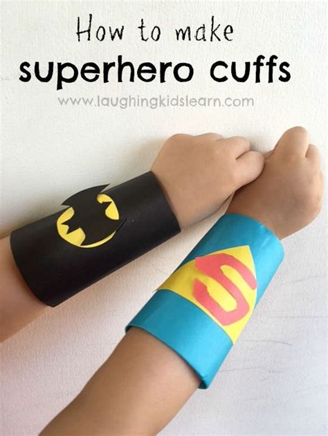 How To Make Superhero Cuffs Using Toilet Roll Tubes Laughing Kids